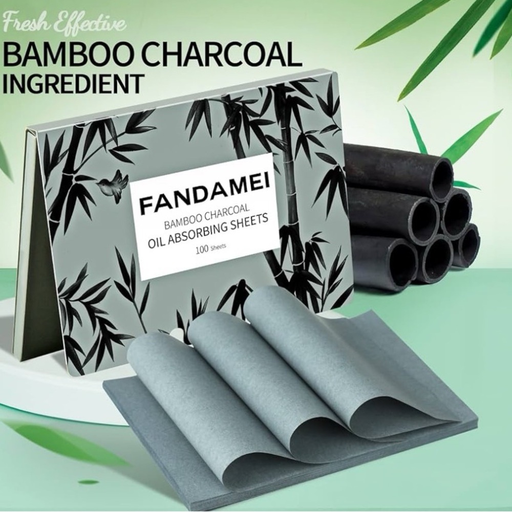 Fandamei Bamboo Charcoal Oil Absorbing Sheets - new, 100 count